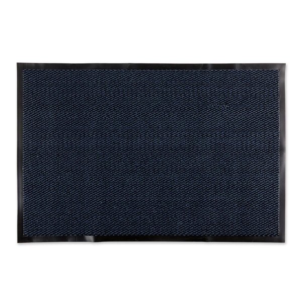 Made4Mansions 30 x 48 in. Blue & Black Walk Off Utility Runner Mat MA2567610